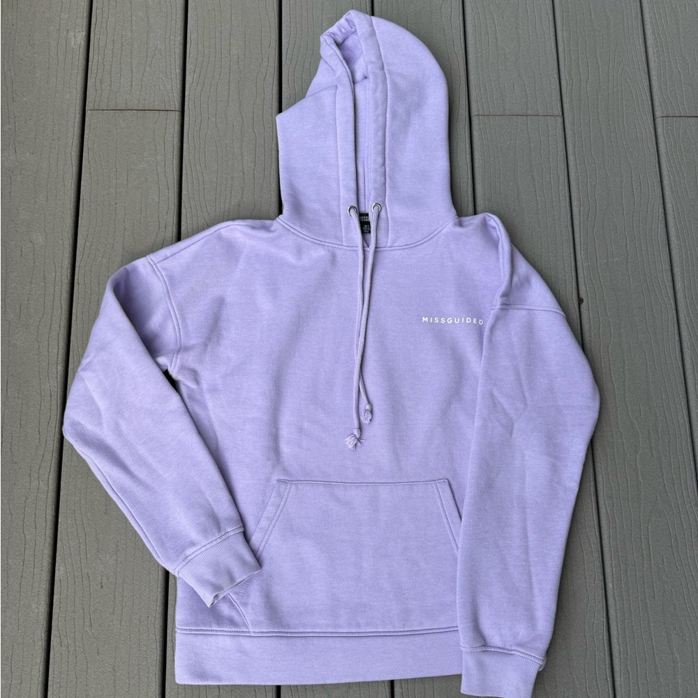 Misguided purple hoodie